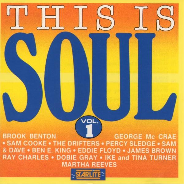 

CD VARIOUS - This Is Soul Vol. 1 CDS51050 Starlite 1990 Italy Soul/Funk Used