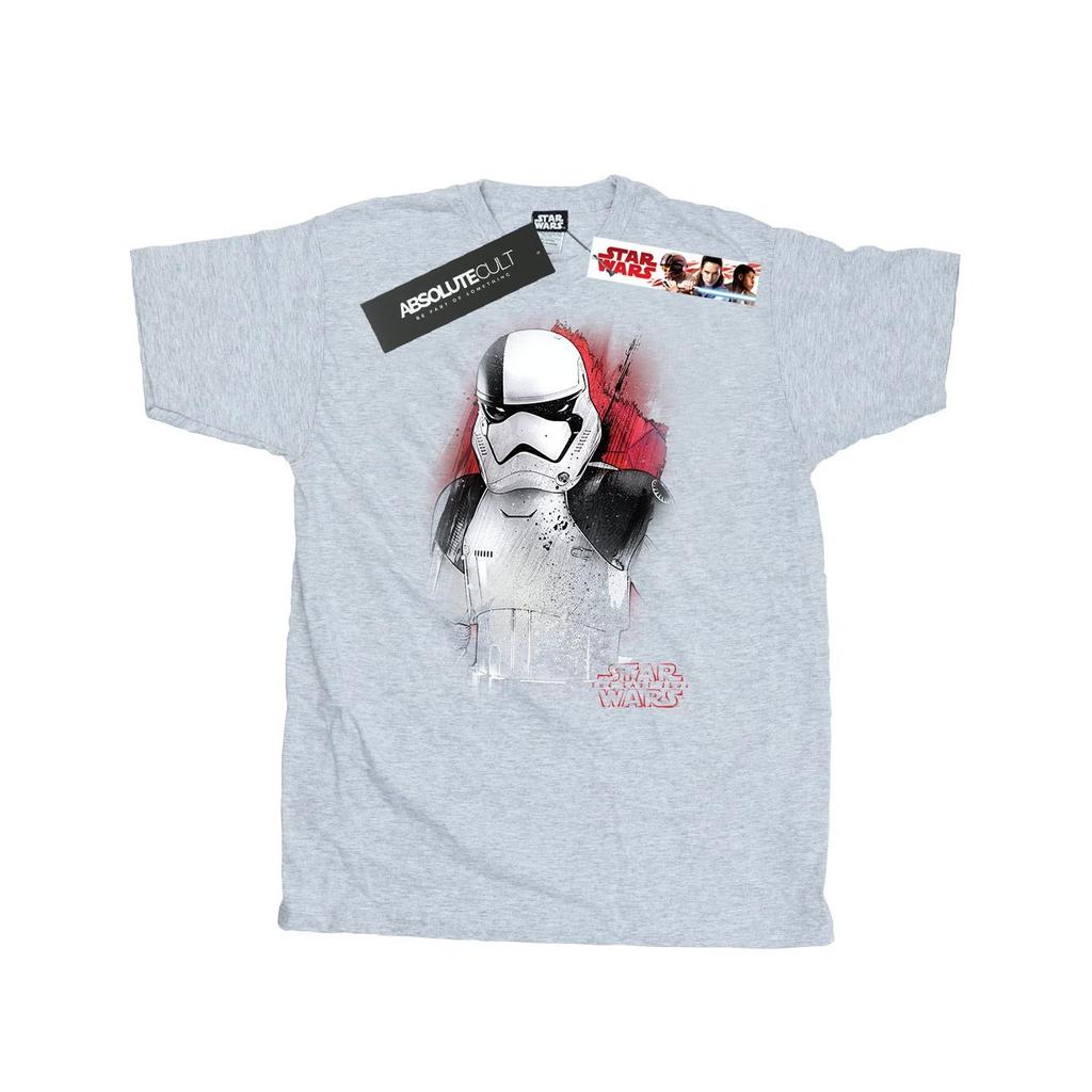 Krieg der Sterne: The Last Jedi Herren Stormtrooper T-Shirt aus gebürsteter Baumwolle