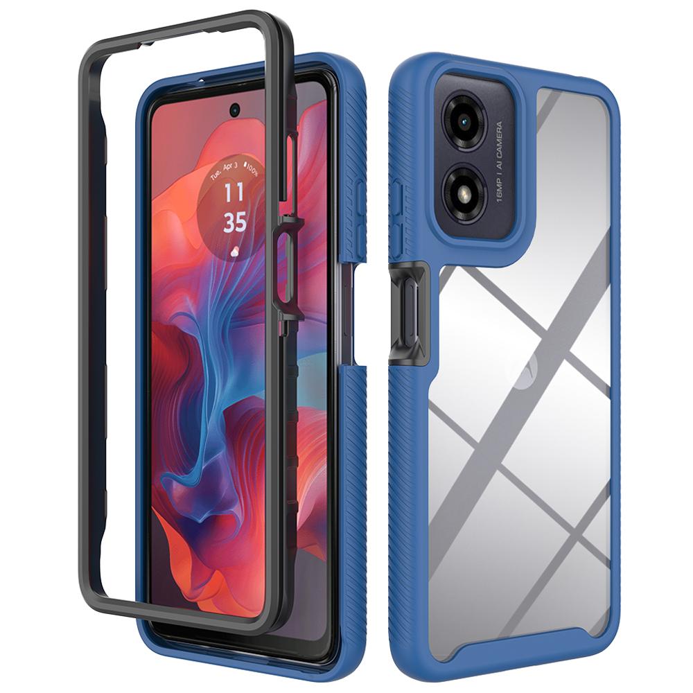 Etui dla Motorola Moto E14 4G/G24 4G/G04 4G/G04s 4G Odporne na upadki 2-w-1 PC+TPU Pokrowiec na telefon