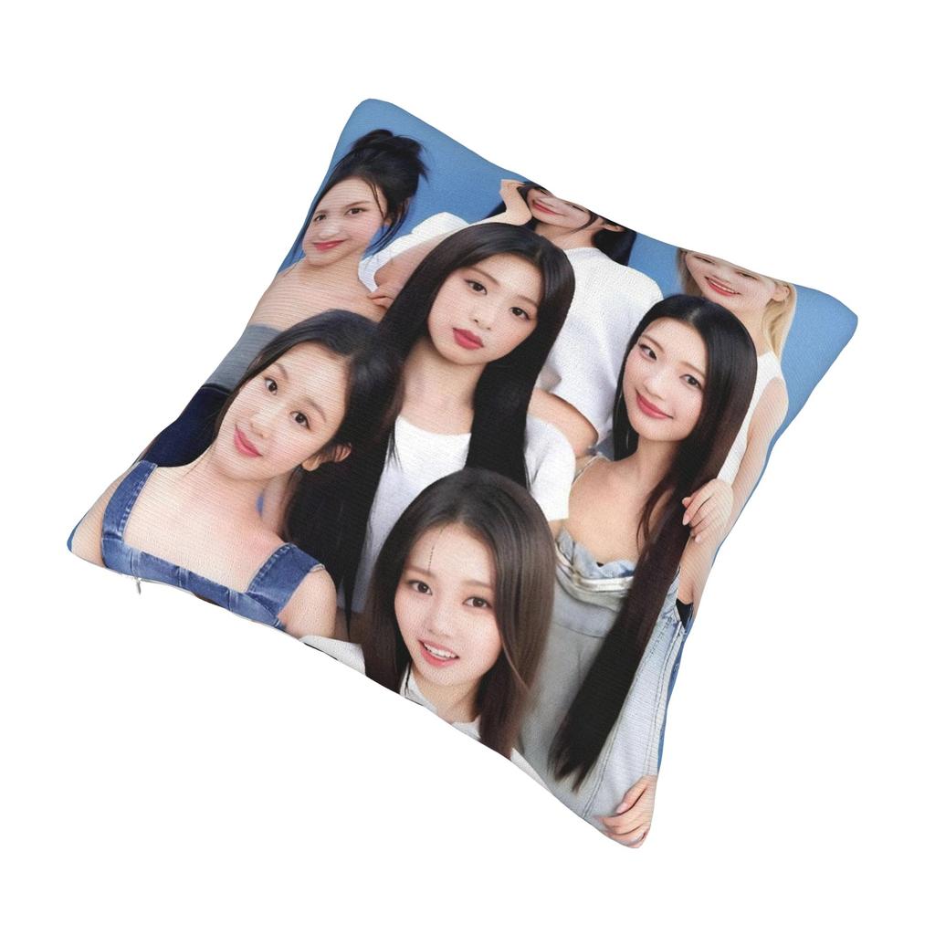 Kpop Style Babymonsters Group Pillowcase Printed Fabric Cushion Cover Decor Throw Pillow Case Cover Home Square 40X40Cm