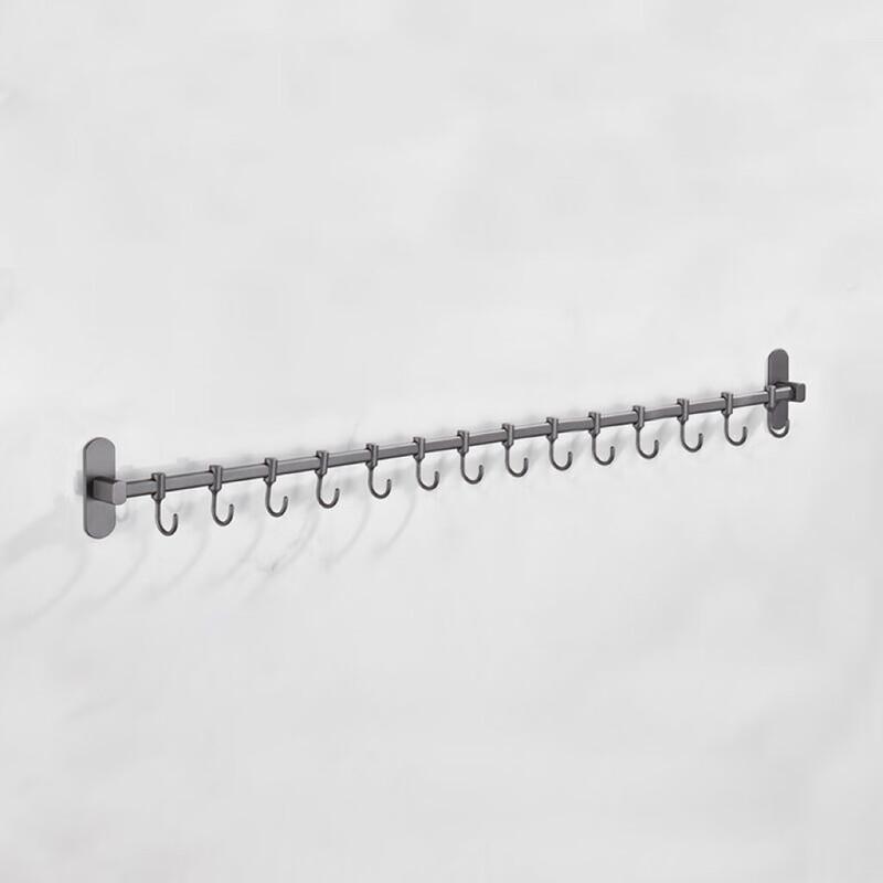 Yuzhu Punch-Free Stainless Steel Wall-Mounted Towel Hook Rack