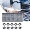 CNC Carbide Inserts Set 10pcs of CCMT060204SM IC907 for SCLCR with Excellent Performance in Dirty Environments