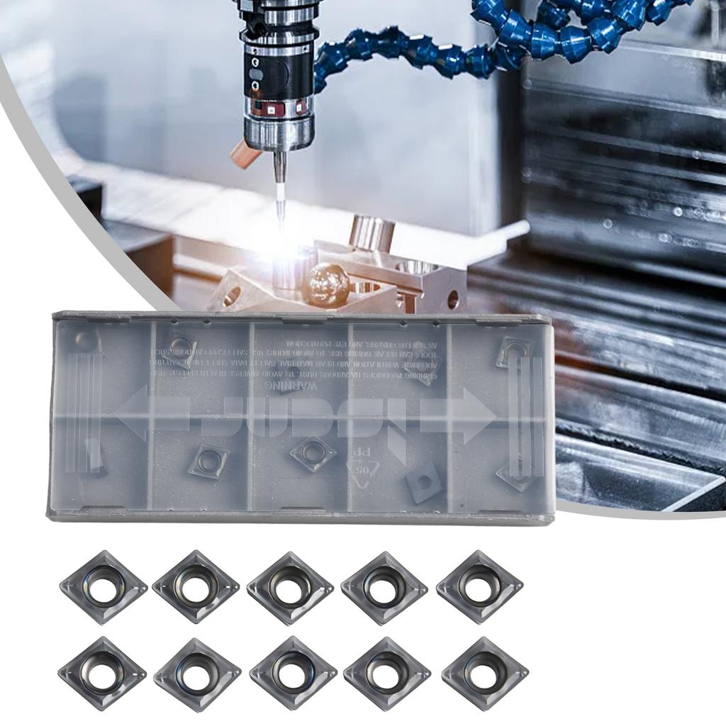 CNC Carbide Inserts Set 10pcs of CCMT060204SM IC907 for SCLCR with Excellent Performance in Dirty Environments