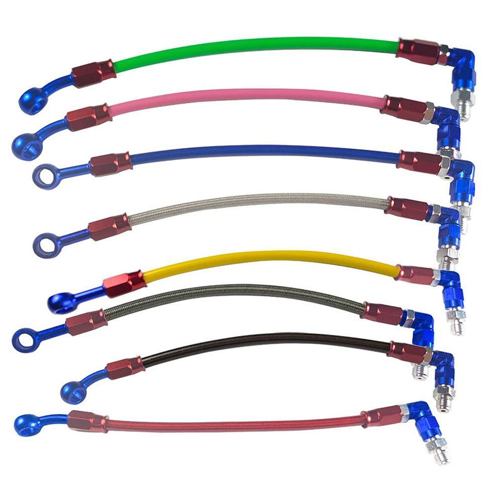 Retrofitting Brake Hose Line 90° Motorcycle Hydraulic Tube Useful Brake Oil Line  Universal