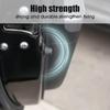 4/30pcs Car Door Shock Absorbing Gasket Black Rubber Pads Car Door Dampers Sticker Car Trunk Rear Door Anti Shock Accessories Interior Mirrors 6