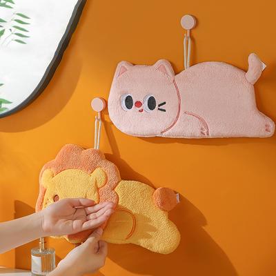 Cartoon Katze Löwe Handtuch Küche Badezimmer Handtuch zum Aufhängen Mit Super Wasseraufnahme Schnelltrocknend