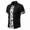 Mens Linen Short Sleeve Button Down Shirt Casual Loose Fit Collared Vintage Style Summer Top for Everyday Wear