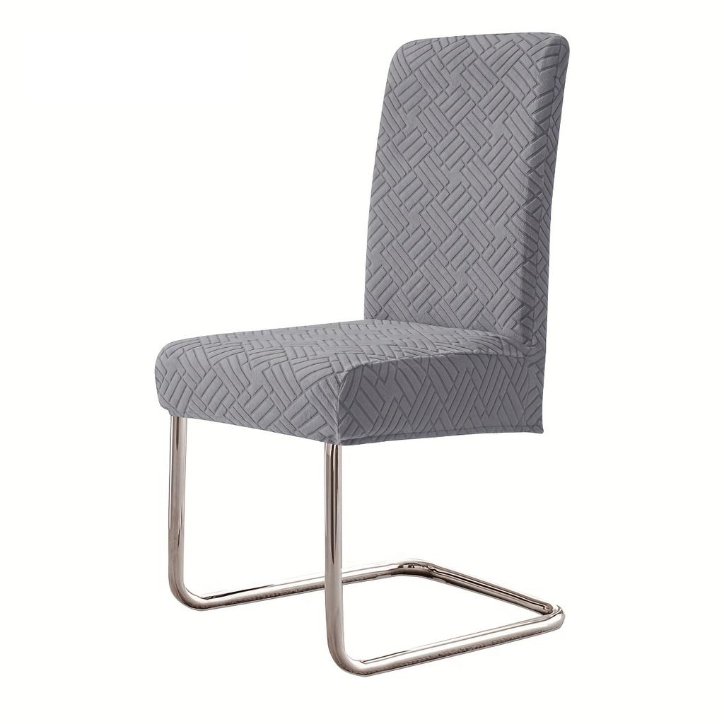 1/4/6pcs Jacquard Dining Room Chair Covers Adjustable Removable Seat Slipcovers for Dining Kitchen Hotel Wedding Banquet