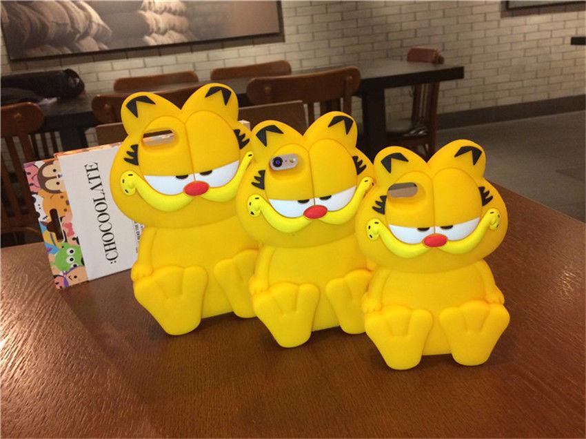 Garfield-showet Silikon Full Deksel Telefondeksel Med Fallsikring For iPhone-brukere