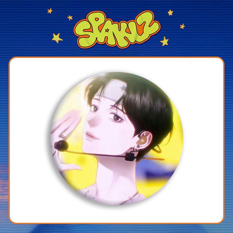 Korean Manga LEZHIN2026 Idol-Themed Calendar Badge Mirror Keychain Pendant Badge