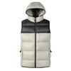 Men's Casual Loose Color-blocked Cotton Warm Jacket, Men's Double-sided Wearable, Detachable Cap Sleeveless Vest Jacket