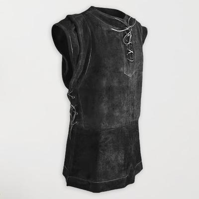 Hommes médiéval Punk gilet Vikings Cosplay Archer Costume adulte poitrine armure GN tenue Jerkin manteau Halloween hommes chasse gilet Pirate gilet