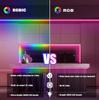WS2812B RGBIC 5050RGB LED-Streifenlicht App-Steuerung Lauflichteffekte Flexibles Band Diodenband TV-Hintergrundbeleuchtung Raumdekoration