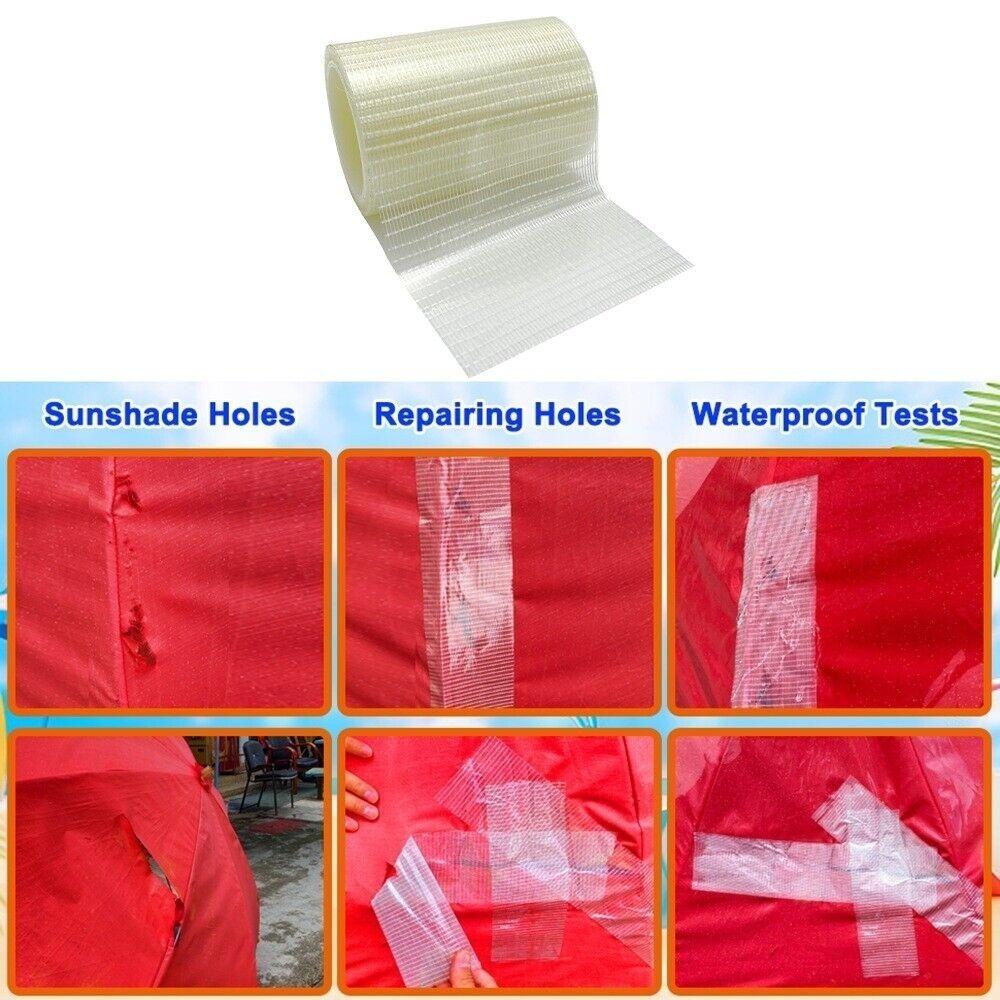UV Resistant Repair Patch Kit Transparent Patch Tape  For Kayak RV Awning Inflatable Boats