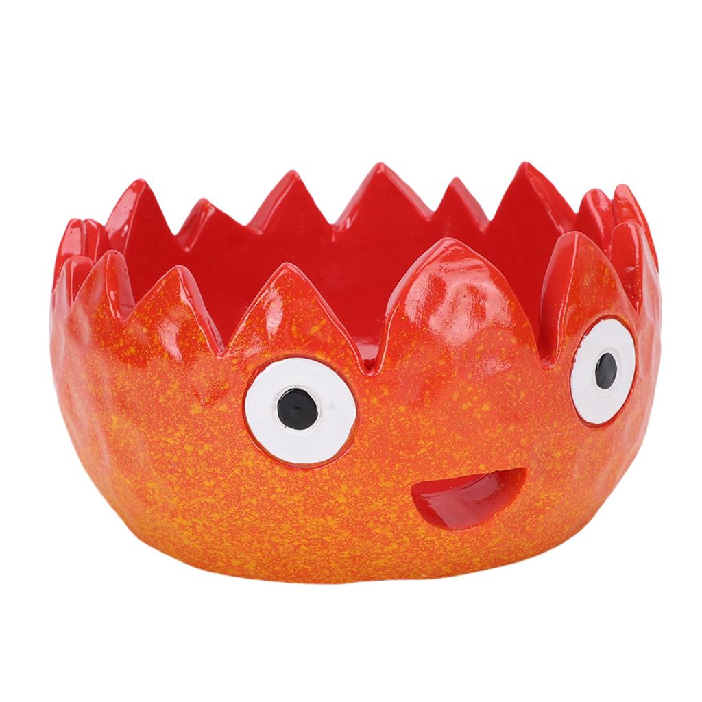Fire Yarn Bowl for Crocheting Cute Handmade Resin Crochet Knitting Bowl for Crocheters Knitter