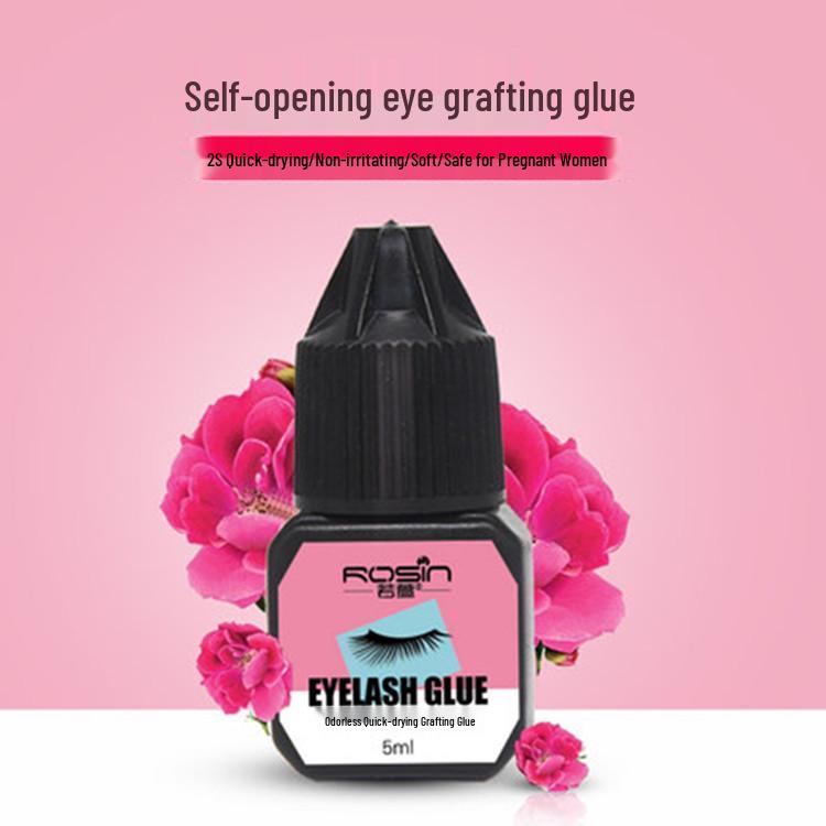 Ruoxuan Odorless Eyelash Glue: Beginner-Friendly for False Lashes & Open Eyes, DIY Application