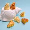 100pcs New Arrival Mini Bread Miniatures Making Scrapbooking Slime Filling Phone Case Decoration Resin Crafts Hair Bows Center