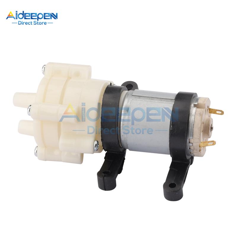 DC 12V R385 Priming Diaphragm Mini Pump Spray Motor Micro Pumps For Water Dispenser 90mm X 40mm X 35mm Max Suction 2m