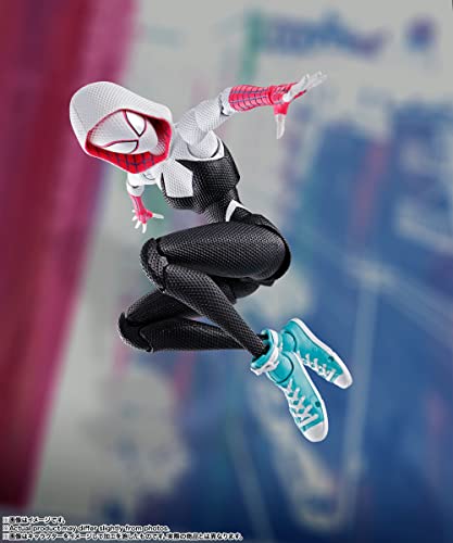TAMASHII NATIONS S.H.Figuarts Spider-Man: Across the Spider-Verse Spider-Gwen, Approximately 150mm ABS & PVC Painted Action Figure