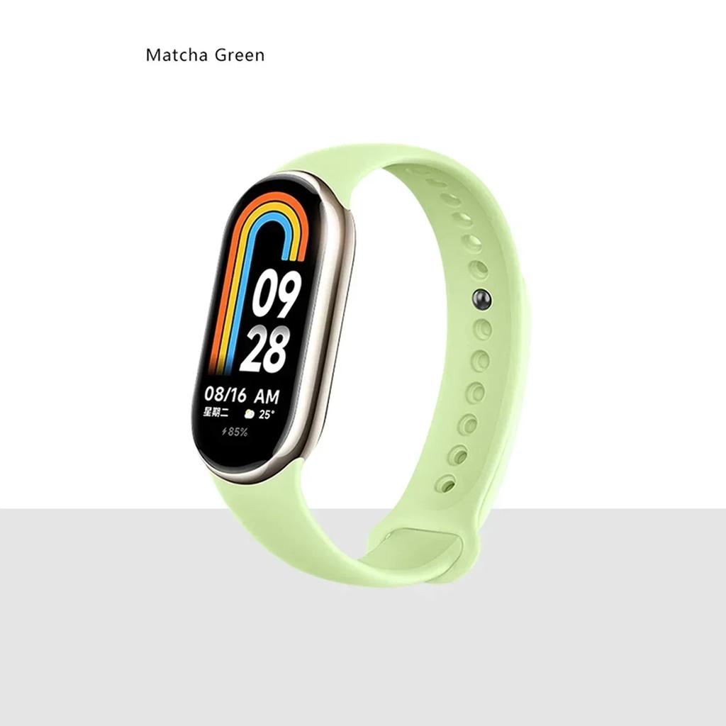 Silicone Strap for Xiaomi Mi Band 9 8 Strap NFC Sports Rubber Bracelet Wristband Pulseira Correa Smart for Mi Band 8/9 Accessory