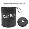 Car Folding Trash Can Vehicle Seat Organizer Camping Spiral Bucket
