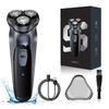 Electric Rotary Shaver Razor for Men Type-C Rechargeable Shaving Beard Machine Wet & Dry Use Hair Cutting Trimmer