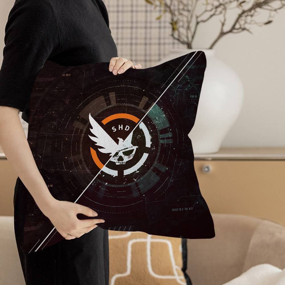 T-Tom Clancy'S The Division Cushion Cover Inches Farmhouse Decor Home Throw Pillow Covers For Couch Decorations