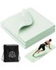 HAPBEAR Foldable Yoga Mat, Lightweight, Compact, Non-Slip, Comfortable, for Yoga, Pilates, and Stretching At Home, with Storage Bag.