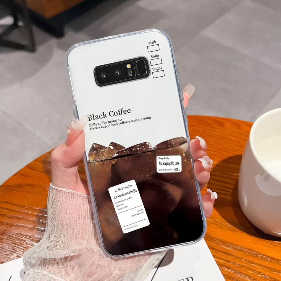 For Samsung Galaxy Note 8 9 20 Phone Cases Creative Soft TPU Silicone Clear Anti Drop Back Cover For Samsung Note8 Note9 Note20