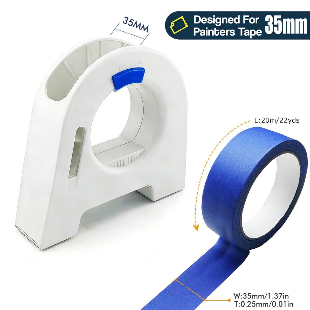 Heavy-Duty Tape Dispenser – Durable PVC Construction for Crafts, Renovation, Classroom Desk & Wall Painting Projects