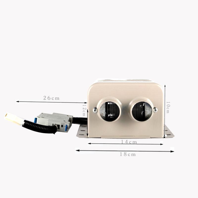 Dual-Port Cross-Border Car Heater 12V/800W 24V Heated Glass Defroster for Cars/Trucks