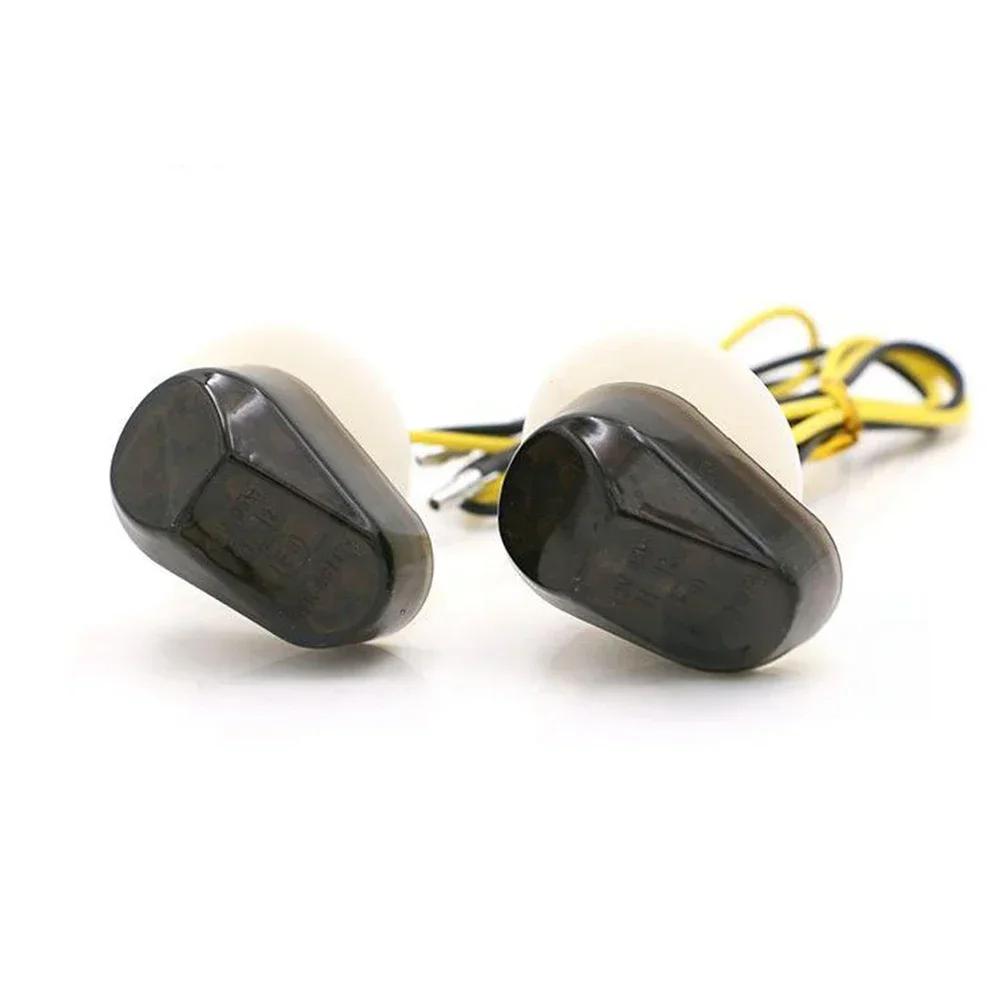 2 stk DC 12V motorsykkel LED blinklys Motor indikatorlampe Passer til Kawasaki Suzuki Yamaha Honda