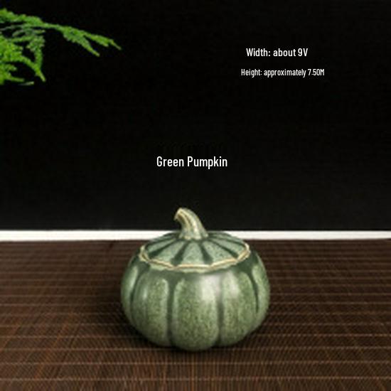 

Smokeless Aromatherapy Pumpkin Ceramic Candle – Long-Lasting, Soothing Indoor Fragrance зелёный/тыква