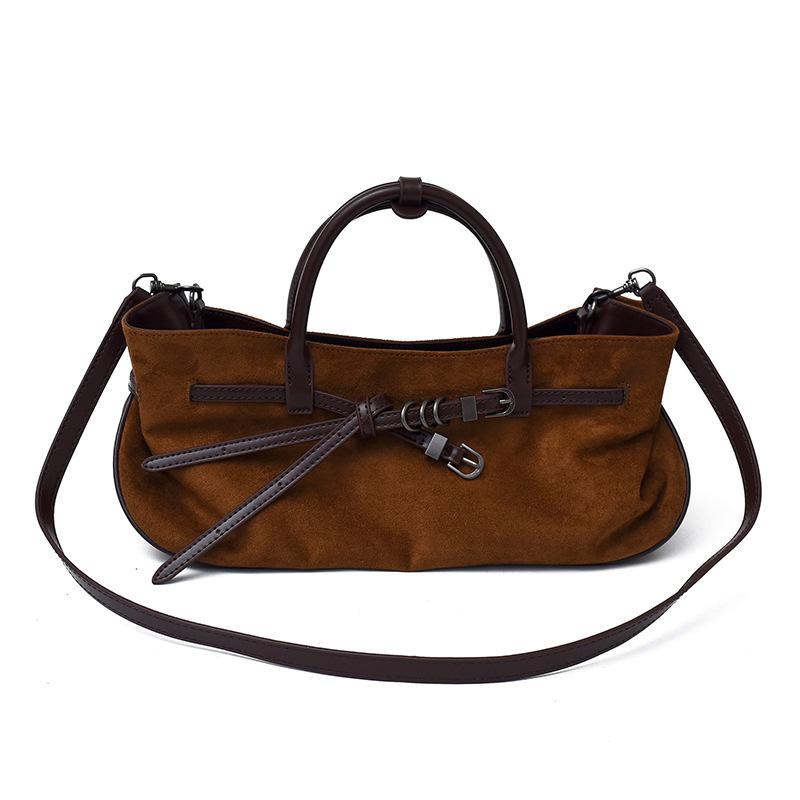 Bag Women's Autumn and Winter 2025 New Retro Matte Messenger Bag High-end Foreign Style Portable Tote Bag