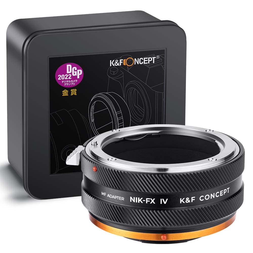 Concept IV Mount Adapter for Nikon Lenses To Fujifilm Manual Matte Infinity Direct from the Manufacturer K&F NIK-FX F-Mount X-Mount Cameras, Focus,