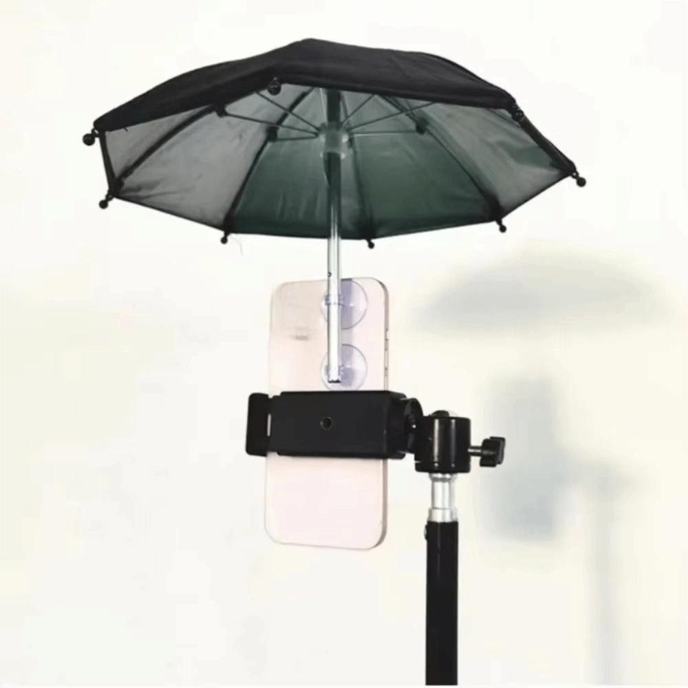 2 Suction Cup Mobile Phone Umbrella Waterproof Cell Phone Sun Shade Cover Beach