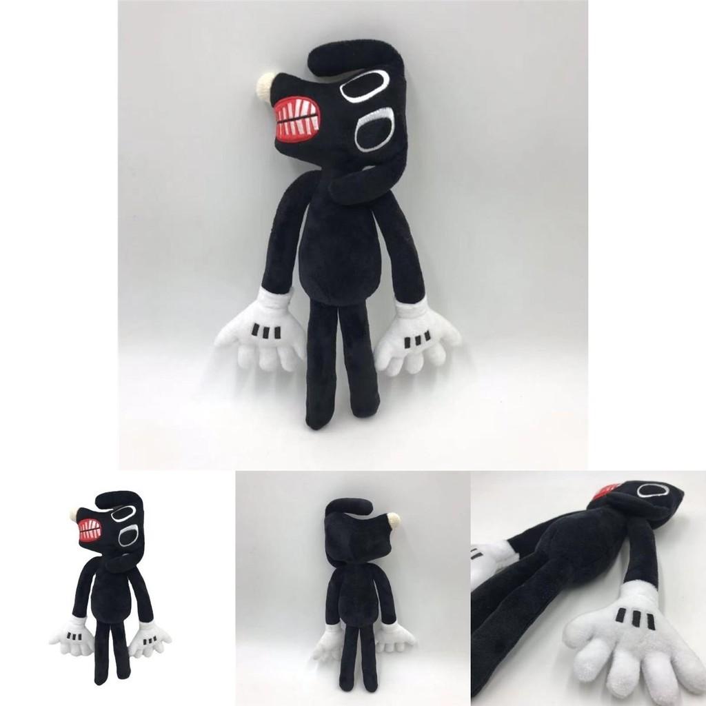 Siren Head Serie Schwarzer Hund Plüschtier Schiefer Hals Horror Stoffpuppe 30cm/11.8inch Höhe