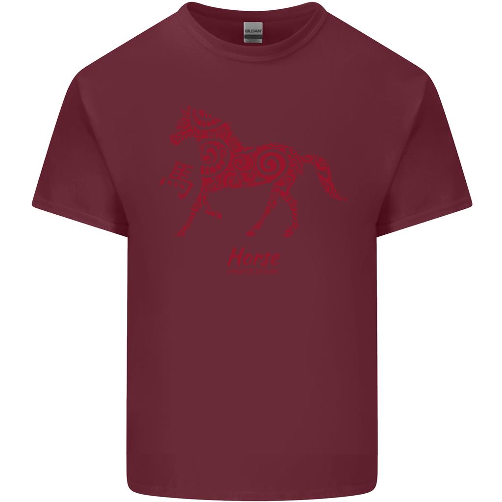 Chinese Zodiac Shengxiao Year of the Horse Unisexs Light Cotton TShirt