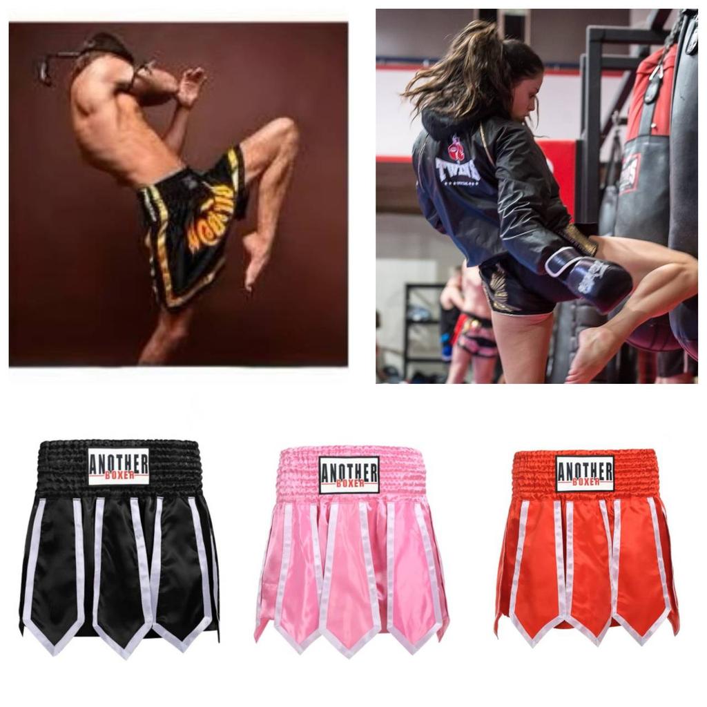 Muay Thai Shorts Pants Ribbon Kickboxing Boxing MMA UFC Martial Arts Fight Unisex Men Women Kid Quick Dry Print Elastic High Waist Polyester Training