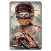 Placca in Latta Vintage Moto, Decorazione Garage Officina Dacha 20x30cm