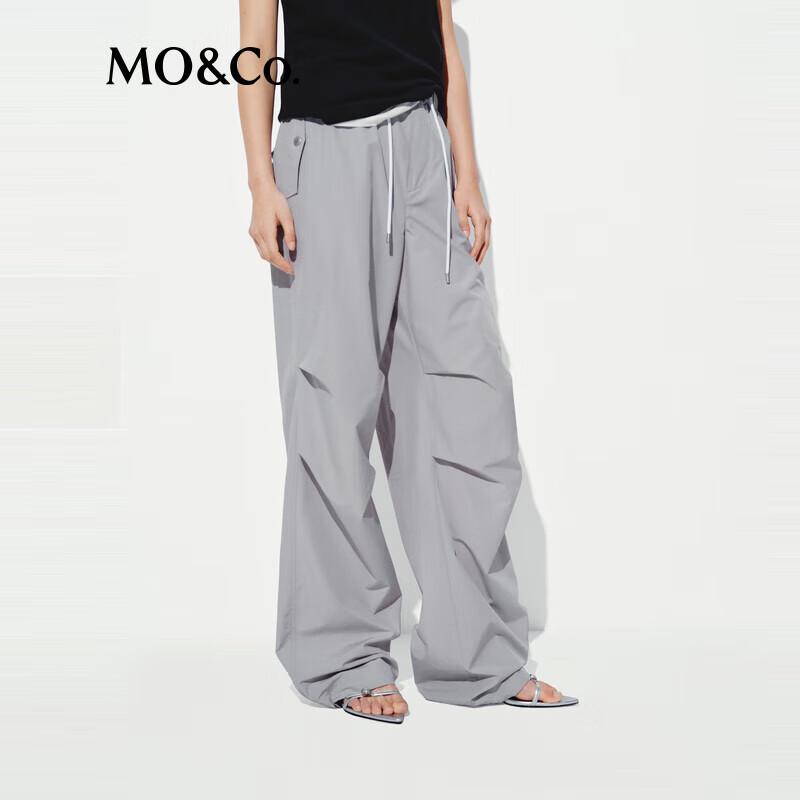 MO&Co. Outdoor Style Drawstring Parachute Pants