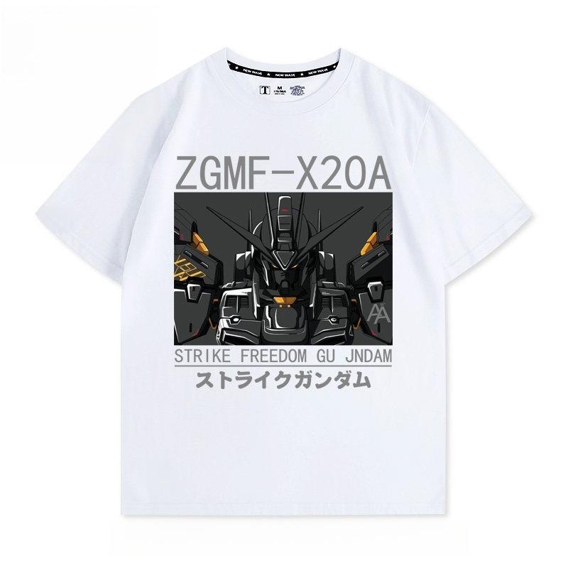 Mobile Suit Gundam Anime ZGMFX20A Anime Printed Tshirt Unisexs and Womens Tshirt Unisexs Top Sports Tshirt 2026 Summer New Tee S