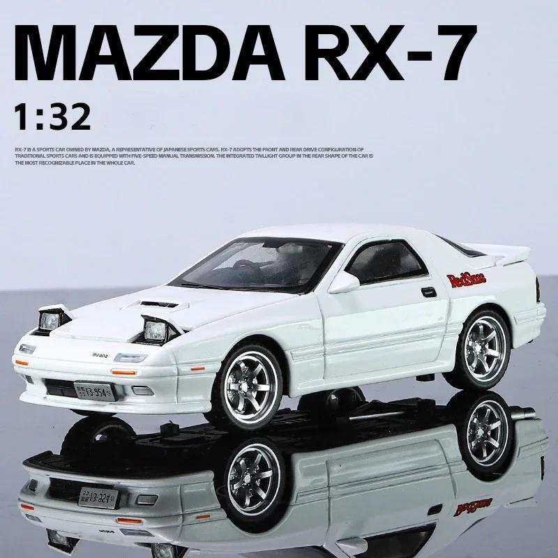 1/32 Mazda RX7 Alloy Car Model Diecast Toys Vehicles Children Boys Gift Sound and Light Collection Miniature Voiture Home Decor