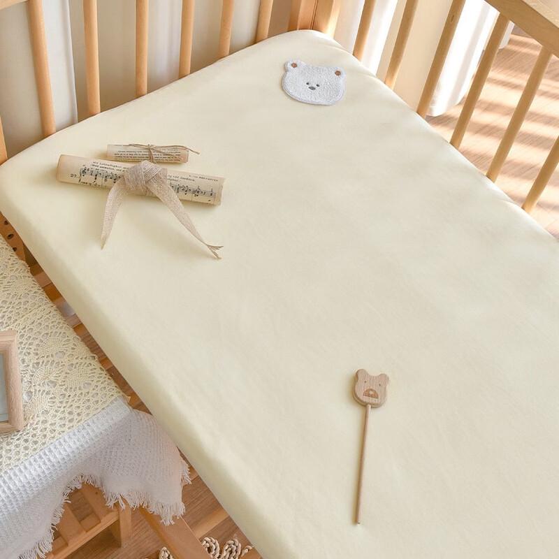 UKKNZZ Baby Washed Cotton Bed Sheet