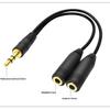 3.5mm Headphone Splitter Cable: 1-to-2 Audio Adapter for Shared Listening