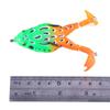 Soft Frog Bait, Double Propellers Legs, 3D Eyes, Lifelike Silicone Skin Pattern, Topwater, Fishing Lure Set for Bass Pike