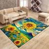 Multiple Sizes Sunflower Field Painting Pattern Rug Carpets for Bedroom Living Room Sofa Mat Creative Door Mat Home Decor