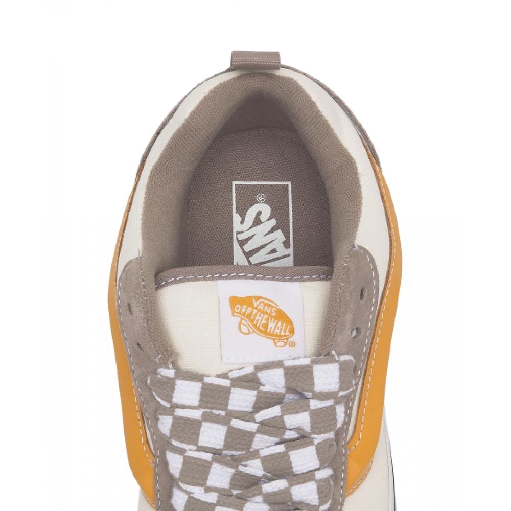 Vans Newschool    Mega Check  Grey  Marshmellow Vn0009qc0bp1