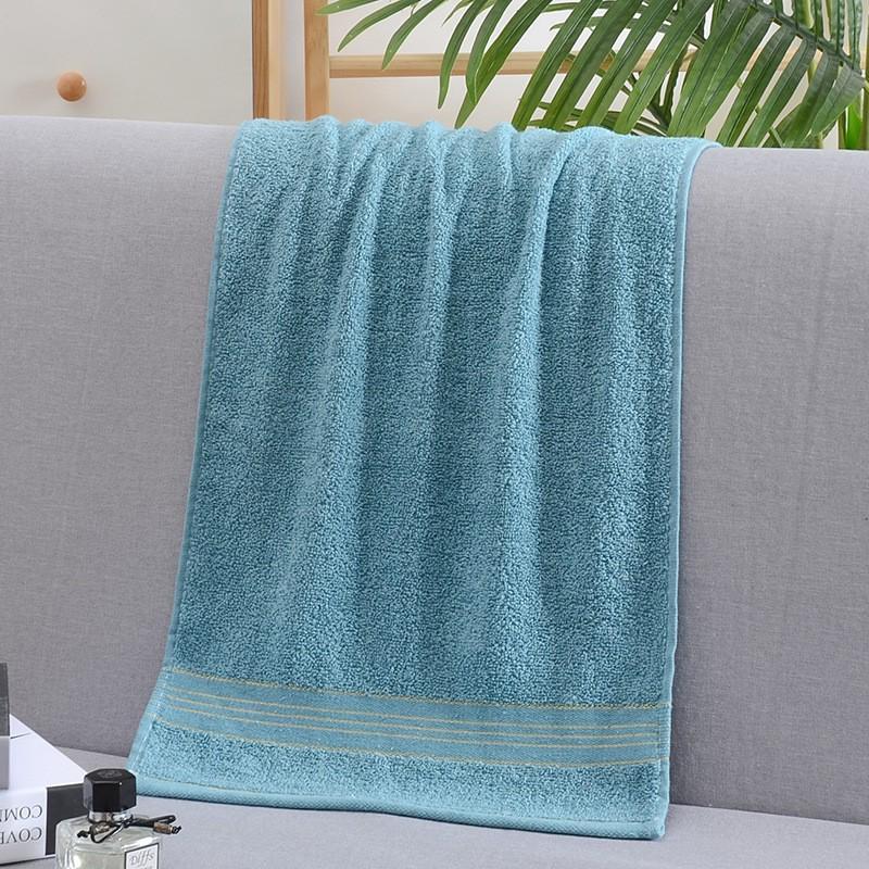 Absorbent Thickened Pure Cotton Bath Towel with Embroidered Souvenir Design