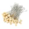 100pcs Metal Handle Wool Daubers Ball Shape Leather Dye Applicator Felt Ball Brush  Glue Application